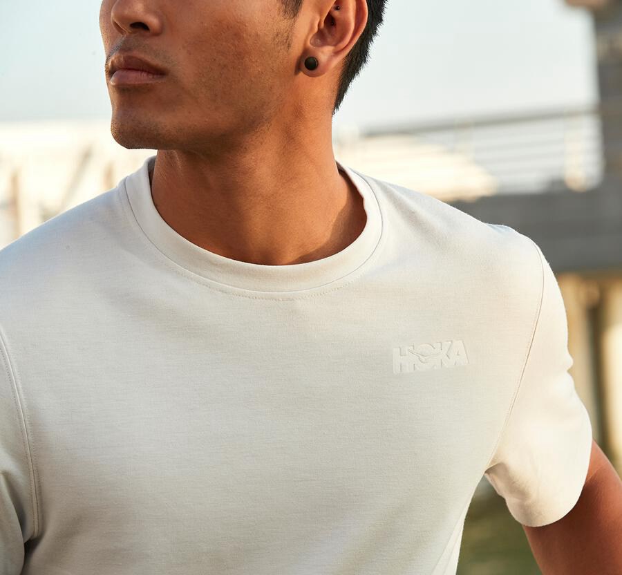 Camisa Hoka One One Masculino Branco - Lifestyle - 590-WNSQKD